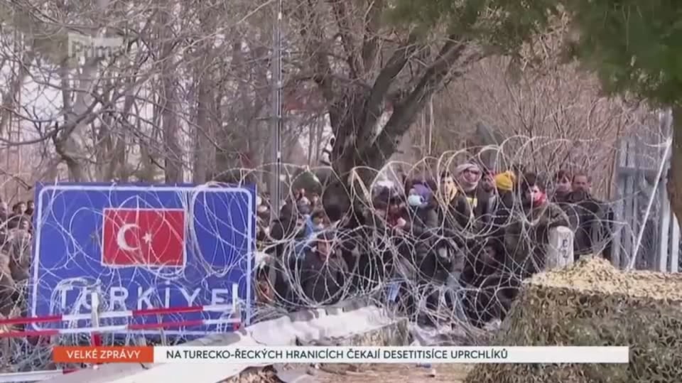 02.03. 2020 VELKÉ ZPRÁVY: NA TURECKO-ŘECKÝCH HRANICÍCH ČEKAJÍ DESETITISÍCE UPRCHLÍKŮ